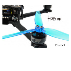 HQProp 5020 Durable 5" 3-Blatt Propeller, TMount crystal blue