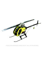Microheli Airbrush Fiberglass Hughes 300 Scale für OMPHobby M2, Weiß