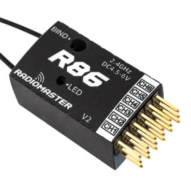 RadioMaster R86 V2 2,4 GHz 6CH Empfänger FrSky D8, D16, SFHSS