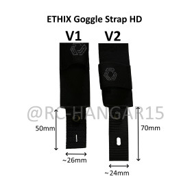 TBS ETHIX Goggle Strap HD V2 Black, Grey Logo
