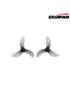 Gemfan 40mm 3-Blatt Propeller 1608, 1,0mm Welle clear grey