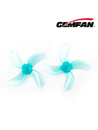 Gemfan 31mm 4-Blatt 1209 Propeller, 1mm Welle, 8 Stück clear blue