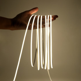 Flexible COB LED Streifen, 5V, 320LEDs, selbstklebend, teilbar, 1m Gelb