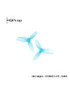 HQProp 31mm ULTRALIGHT 3-Blatt Propeller, 1mm Welle, 1.2x1.1x3 Teal