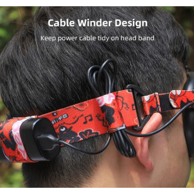 FPV Goggle Strap HD FPV Brillen, Colorful, Klett Rot