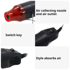 Heißluftpistole, 300 W, 200 °C, 220V EU