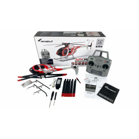 AFX MD500E Zivil 325mm Brushless Helikopter 6G RTF Set...