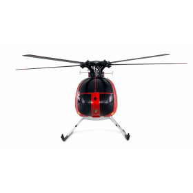 AFX MD500E Zivil 325mm Brushless Helikopter 6G RTF Set rot/silber