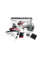 AFX MD500E Zivil 325mm Brushless Helikopter 6G RTF Set rot/silber