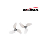 Gemfan 31mm 3-Blatt 1219S Propeller, 1mm Welle, 8 Stück clear grey