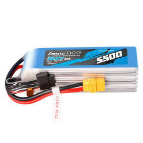 6S 22,2V 5500mAh 65C 6S1P Lipo Akku XT90 - GensAce