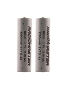 RadioMaster 18650 3,7V 3200mAh Li-Ion, 2er Set, Button