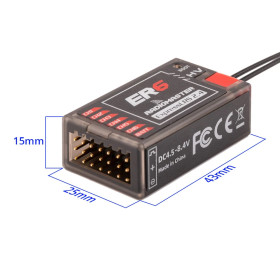 RadioMaster ER6 2.4GHz ELRS PWM Empfänger