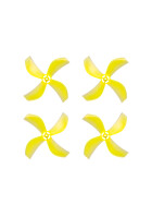 NewBeeDrone 31mm AZI Micro 4-Blatt, 0,8mm Welle, Whoop Prop Yellow