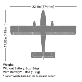 E-Flite UMX Twin Otter BNF Basic with AS3X and SAFE