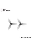 HQProp 31mm ULTRALIGHT 3-Blatt Propeller, 1mm Welle, 1.2x0.9x3 Grey