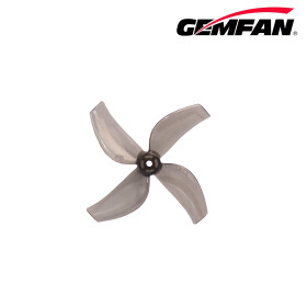 Gemfan 40mm 4-Blatt Propeller 1613, 1,5mm Welle Clear Grey