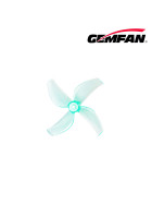 Gemfan 40mm 4-Blatt Propeller 1613, 1,5mm Welle Aquamarine