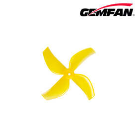 Gemfan 40mm 4-Blatt Propeller 1613, 1,5mm Welle Light Yellow