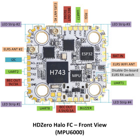 HDZero HALO FC H7 Gemini ELRS (MPU6000 Version)