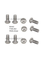M1.4x3 Titan Micro-Schrauben Flachkopf, Philipps, 10 Stück