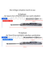 SEQURE SI Lötspitze für 100W Leistung, SI012 PRO/SI012 PRO MAX