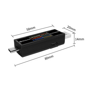 SEQURE TVA3006 USB-Voltmeter und Amperemeter