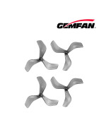 Gemfan 2216 2,2" 3-Blatt Propeller, 1.5mm Welle, 8 Stück Clear Grey