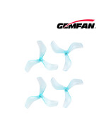 Gemfan 2216 2,2" 3-Blatt Propeller, 1.5mm Welle, 8 Stück Clear Blue