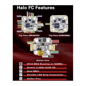 HDZero HALO Stack FC H7 70A 3-8S AM32, ELRS
