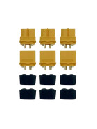 XT60H Goldkontakt-Stecksystem, 3 Paar (Stecker und Buchse)