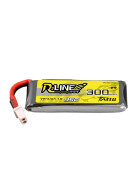 1S 3,8V 300mAh 95C HV Lipo BT2.0, R-Line