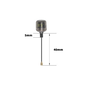 FlyFishRC Osprey 5.8Ghz 40mm FPV Antenne RHCP u.FL Black