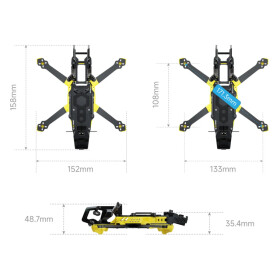 SpeedyBee Master3X Modular 3-3,6 Zoll FPV Frame für...