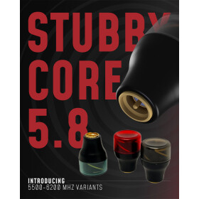 TrueRC Stubby CORE 5.8 LHCP RP-SMA Rot