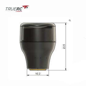 TrueRC Stubby CORE 5.8 RHCP SMA Grau