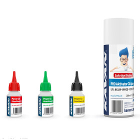 KAVAN POWER CA Sekundenkleberset + Aktivator PRO 200ml