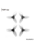 HQProp 2220 T2.2X2.0X3 3-Blatt Propeller, 1.5mm, T-Mount, grau
