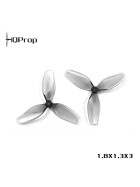 HQProp 45mm Ultralight 3-Blatt Propeller, 1,5mm Welle, grau