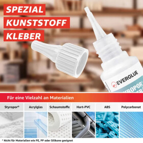Sekundenkleber dünnflüssig für Plexiglas® Acrylglas, 20g, EVERGLUE