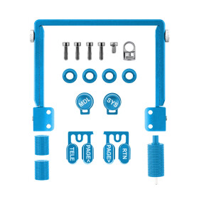 RadioMaster TX15 CNC Alu Upgrade Parts Set Blau