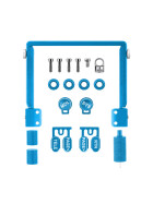 RadioMaster TX15 CNC Alu Upgrade Parts Set Blau