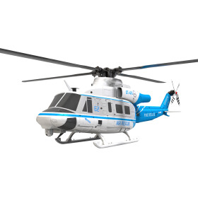 GOOSKY E2 GPS Blue Rescue BNF Helicopter mit Koffer...