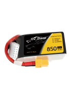 4S 14,8V 850mAh 75C Lipo Akku XT60 - TATTU