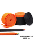 Gewebe-Schrumpfschlauch, Schrumpfrate 2:1, 1m lang