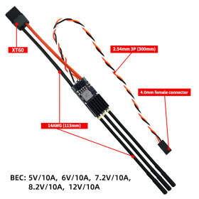 SEQURE SQESC 28120, 120A Brushless ESC, 2-8S Lipo, 10A...
