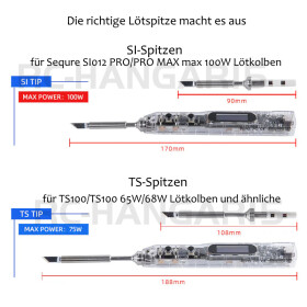 SEQURE TS100 TS101 SQ-001 Lötspitze für...