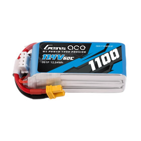 3S 11,4V 1100mAh 60C Lipo Akku XT30, OMP M2 V3, Goosky S2