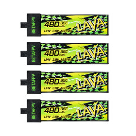 1S 4,35V 480mAh BT2.0 95C HV Lipo, BETAFPV LAVA II, 4...