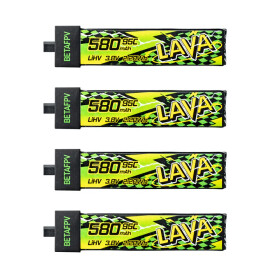 1S 4,35V 580mAh BT2.0 95C HV Lipo, BETAFPV LAVA II, 4...